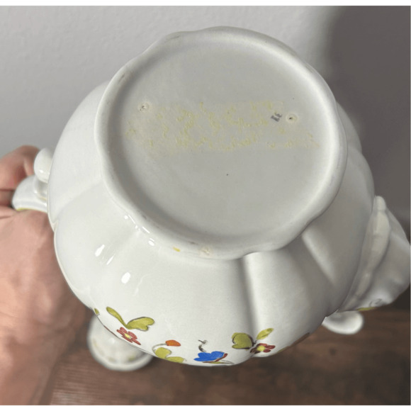 Metlox Vernon Bouquet Floral 8 Cup Tea Pot Mid Century Excellent Condition - Picture 11 of 13